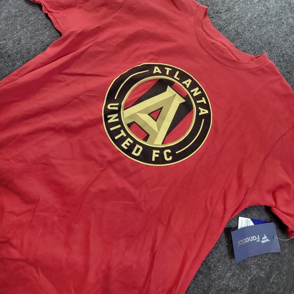 Atlanta United Football Tshirt Soccer 6 Naybe Men's Large Red New